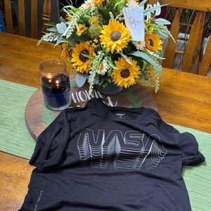 Old Navy Black NASA Short Sleeve Tee